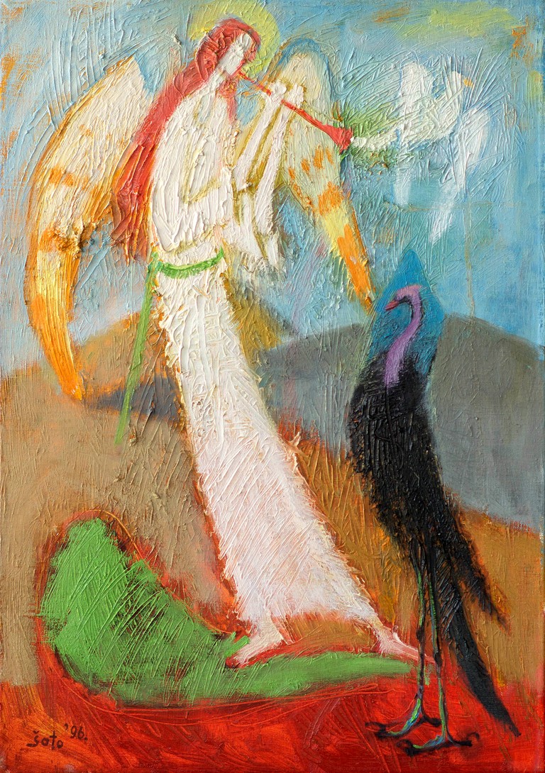 Angel Bird - Oil on canvas