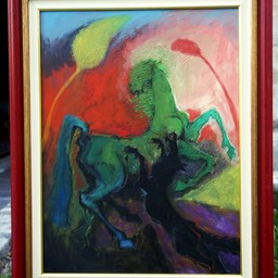 Battle of wolf and horse - photo 2