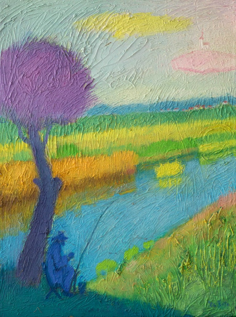 Fisherman - Oil on canvas