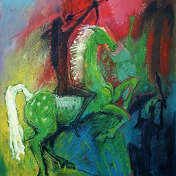 Green horse rider - photo 1
