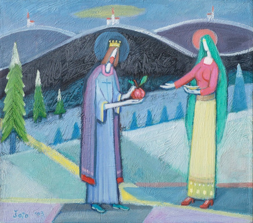 King and Queen - Oil on canvas