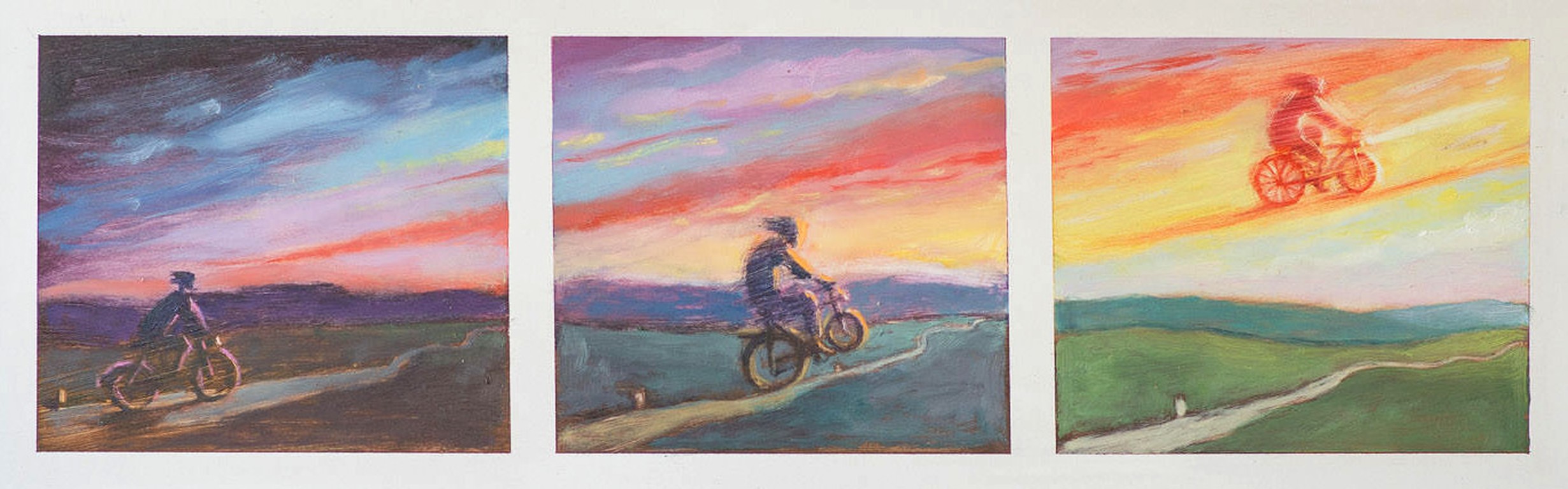 Power of light - Oil on hardboard