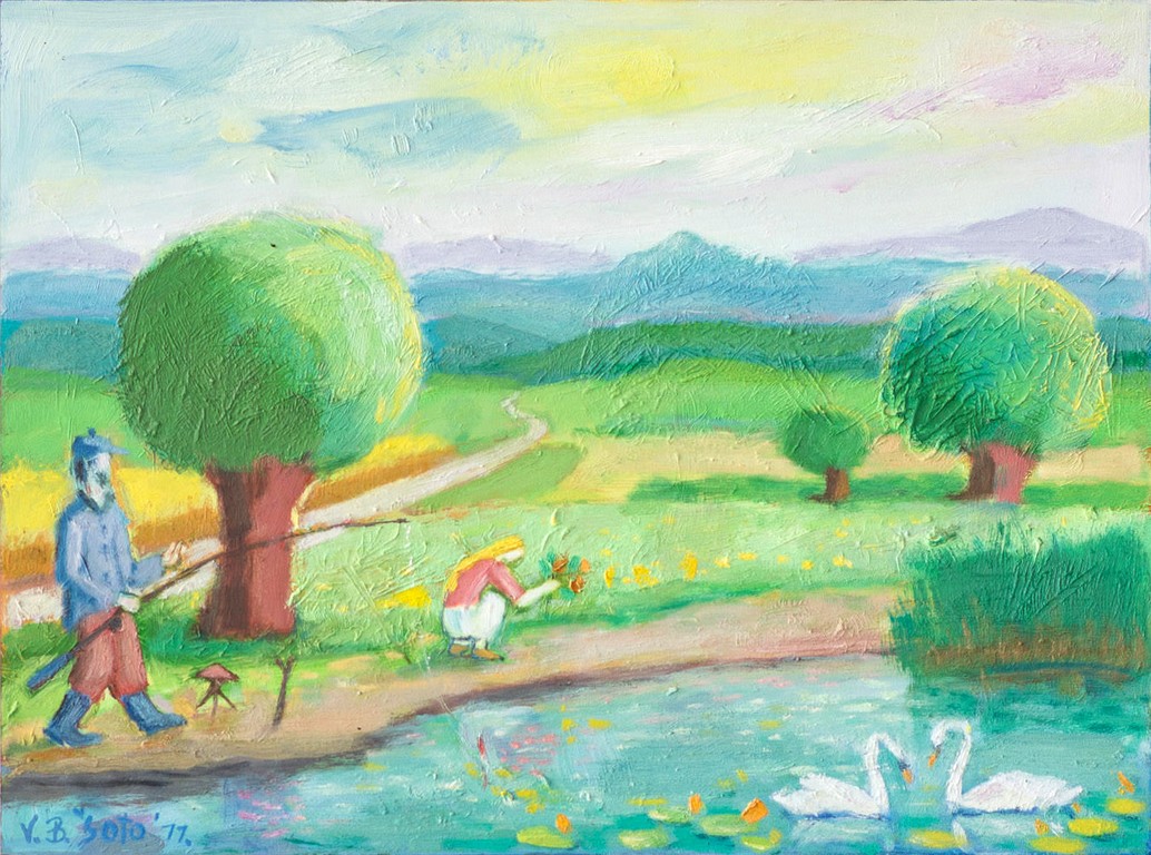 Spring - Oil on hardboard