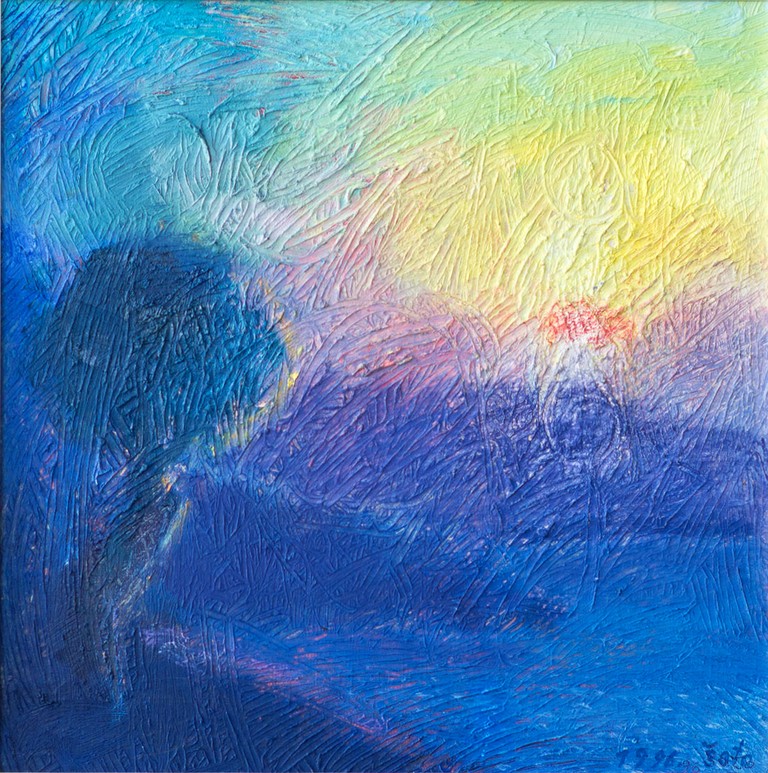 Sunset - Oil on canvas