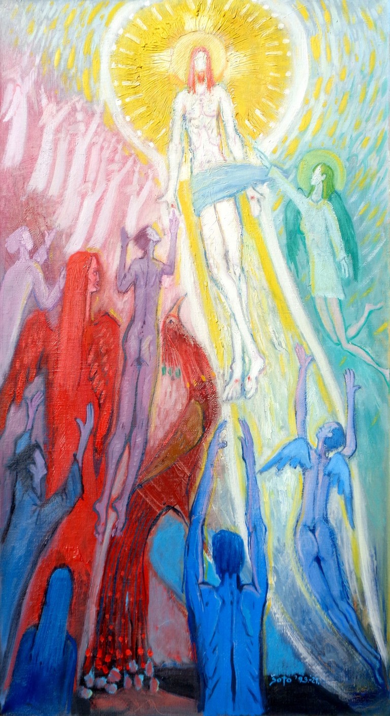 The Ascension of Jesus - Oil on canvas